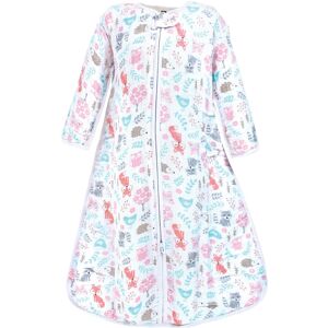 Hudson Baby Infant Girl Long Sleeve Muslin Sleeping Bag, Wearable Blanket, Sleep Sack, Woodland Fox Woodland Fox 18-24 Months Hudson Baby Infant Girl Long Sleeve Muslin Sleeping Bag, Wearable Blanket, Sleep Sack, Woodland Fox Woodland Fox 18-24 Months