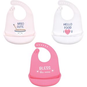Hudson Baby Infant Girl Silicone Bibs 3pk, Miso Cute, One Size - Miso Cute - One Size Miso Cute One Size Hudson Baby Infant Girl Silicone Bibs 3pk, Miso Cute, One Size - Miso Cute - One Size Miso Cute One Size