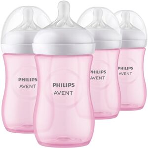Philips Avent Natural Baby Bottle With Natural Response Nipple, 9oz, 4pk, Pink Pink 8.1 - 9 Oz. Philips Avent Natural Baby Bottle With Natural Response Nipple, 9oz, 4pk, Pink Pink 8.1 - 9 Oz.