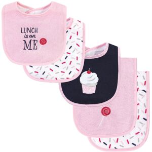 Hudson Baby Infant Girl Cotton Terry Bib and Burp Cloth Set 5pk, Cupcake, One Size - Cupcake - One Size Cupcake One Size Hudson Baby Infant Girl Cotton Terry Bib and Burp Cloth Set 5pk, Cupcake, One Size - Cupcake - One Size Cupcake One Size