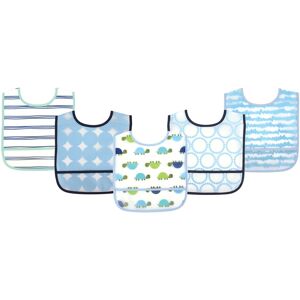 Luvable Friends Baby Boy Waterproof PEVA Bibs 5pk, Turtle, One Size - Turtle - One Size Turtle One Size Luvable Friends Baby Boy Waterproof PEVA Bibs 5pk, Turtle, One Size - Turtle - One Size Turtle One Size