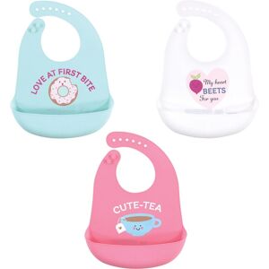 Hudson Baby Infant Girl Silicone Bibs 3pk, Cute-Tea, One Size - Cute-Tea - One Size Cute-Tea One Size Hudson Baby Infant Girl Silicone Bibs 3pk, Cute-Tea, One Size - Cute-Tea - One Size Cute-Tea One Size