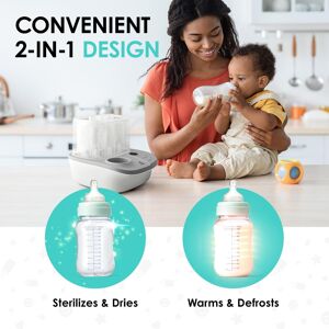 Lil' Jumbl 2-in-1 Baby Bottle Warmer & Sterilizer Dryer for Milk & Steam 14.57 In. L X 12.4 In. W X 11.02 In. H Lil' Jumbl 2-in-1 Baby Bottle Warmer & Sterilizer Dryer for Milk & Steam 14.57 In. L X 12.4 In. W X 11.02 In. H