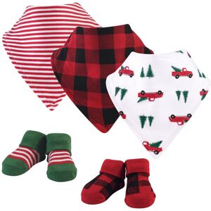 Hudson Baby Infant Boy Cotton Bib and Sock Set 5pk, Christmas Tree, One Size - Christmas Tree - One Size Christmas Tree One Size Hudson Baby Infant Boy Cotton Bib and Sock Set 5pk, Christmas Tree, One Size - Christmas Tree - One Size Christmas Tree One Size