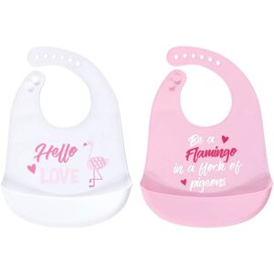 Luvable Friends Baby Girl Silicone Bibs 2pk, Flamingo Love, One Size - Flamingo Love - One Size Flamingo Love One Size Luvable Friends Baby Girl Silicone Bibs 2pk, Flamingo Love, One Size - Flamingo Love - One Size Flamingo Love One Size