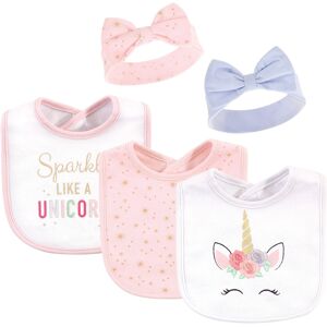 Little Treasure Baby Girl Cotton Bib and Headband Set 5pk, Unicorn, One Size - Unicorn - One Size Unicorn One Size Little Treasure Baby Girl Cotton Bib and Headband Set 5pk, Unicorn, One Size - Unicorn - One Size Unicorn One Size
