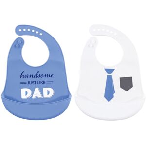 Hudson Baby Infant Boy Silicone Bibs 2pk, Handsome Just Like Dad, One Size - Handsome Just Like Dad - One Size Handsome Just Like Dad One Size Hudson Baby Infant Boy Silicone Bibs 2pk, Handsome Just Like Dad, One Size - Handsome Just Like Dad - One Size Handsome Just Like Dad One Size
