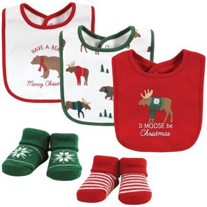 Hudson Baby Unisex Baby Cotton Bib and Sock Set, Moose Be Christmas, One Size - Moose Be Christmas - One Size Moose Be Christmas One Size Hudson Baby Unisex Baby Cotton Bib and Sock Set, Moose Be Christmas, One Size - Moose Be Christmas - One Size Moose Be Christmas One Size