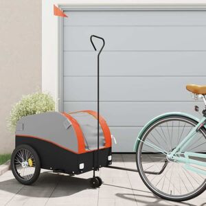 vidaXL Bike Trailer Kids Bicycle Cargo Wagon Buggy Carriage Cycle Trailer Iron Black and orange1 49.6 vidaXL Bike Trailer Kids Bicycle Cargo Wagon Buggy Carriage Cycle Trailer Iron Black and orange1 49.6