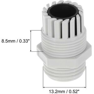 Unique Cable Gland Waterproof Adjustable Strain Relief Cord Connector Spiral Nylon Joint Gasket for Cable Grey 1/4 Inch Unique Cable Gland Waterproof Adjustable Strain Relief Cord Connector Spiral Nylon Joint Gasket for Cable Grey 1/4 Inch