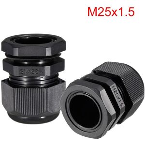 Unique Cable Gland Waterproof Connector Wire Gland Joint - M25 Black M25 Unique Cable Gland Waterproof Connector Wire Gland Joint - M25 Black M25