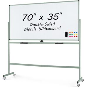 Gymax 72'' x 36'' Double-Sided Magnetic Whiteboard with Stand and Green 21.0 In. W X 74.0 In. H X 73.0 In. D Gymax 72'' x 36'' Double-Sided Magnetic Whiteboard with Stand and Green 21.0 In. W X 74.0 In. H X 73.0 In. D