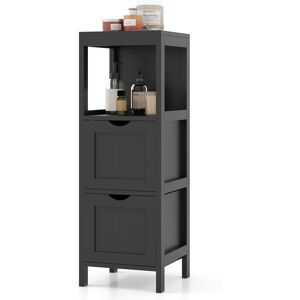 Costway Bathroom Floor Cabinet Freestanding Side Storage Organizer - See Details Black See Details Costway Bathroom Floor Cabinet Freestanding Side Storage Organizer - See Details Black See Details