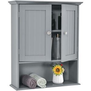Costway Bathroom Wall Cabinet Medicine Storage Organizer with - See details Grey See details Costway Bathroom Wall Cabinet Medicine Storage Organizer with - See details Grey See details