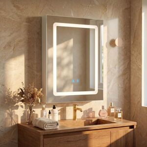 Timechee LED Medicine Cabinet Mirror Bathroom Storage Cabinet with Lighted Mirror LED Lights, Adjustable Shelves, Soft Close Door, White White 19.7 Timechee LED Medicine Cabinet Mirror Bathroom Storage Cabinet with Lighted Mirror LED Lights, Adjustable Shelves, Soft Close Door, White White 19.7