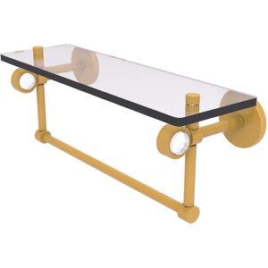 Allied Brass Clearview Collection 16 Inch Glass Shelf with Towel Bar Spanish Gold 16 Allied Brass Clearview Collection 16 Inch Glass Shelf with Towel Bar Spanish Gold 16