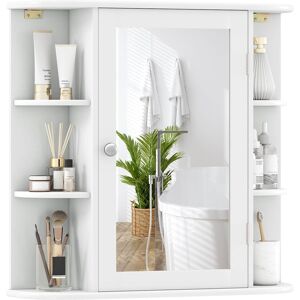 Costway Multipurpose Wall Surface Bathroom Storage Cabinet Mirror - See Details White See Details Costway Multipurpose Wall Surface Bathroom Storage Cabinet Mirror - See Details White See Details