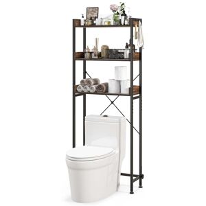 Costway 3-Tier Over-The-Toilet Bathroom Shelf Metal Frame Space Saver - See Details Rustic Brown/Black See Details Costway 3-Tier Over-The-Toilet Bathroom Shelf Metal Frame Space Saver - See Details Rustic Brown/Black See Details