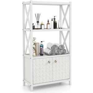 Costway Bathroom Storage Cabinet with Open Shelves & Double Doors - See Details White See Details Costway Bathroom Storage Cabinet with Open Shelves & Double Doors - See Details White See Details
