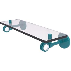 Allied Brass Clearview Collection 16 Inch Glass Shelf with Dotted Accents Glokzin Teal 16 Allied Brass Clearview Collection 16 Inch Glass Shelf with Dotted Accents Glokzin Teal 16