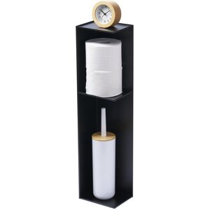 Yamazaki Home Tower Slim Bathroom Storage, Toilet Paper Stocker - Steel - L 6.69 x W 5.12 x H 27.76 inches Black L 6.69 x W 5.12 x H 27.76 inches Yamazaki Home Tower Slim Bathroom Storage, Toilet Paper Stocker - Steel - L 6.69 x W 5.12 x H 27.76 inches Black L 6.69 x W 5.12 x H 27.76 inches