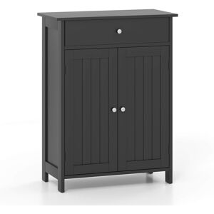 Costway Bathroom Floor Cabinet Freestanding Storage Organizer with 2 - See Details Black See Details Costway Bathroom Floor Cabinet Freestanding Storage Organizer with 2 - See Details Black See Details