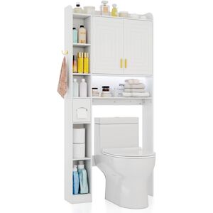 Costway Over Toilet Shelf Freestanding Storage Cabinet Above Toilet - See Details White See Details Costway Over Toilet Shelf Freestanding Storage Cabinet Above Toilet - See Details White See Details