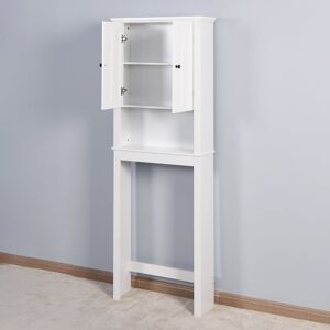 Ostweer Over The Toilet Storage Cabinet with Open Shelves, Toilet Paper Holder Stand Bathroom Shelf Over Toilet with 2 Doors White 7.72 In. W X 67.32 In. H X 23.62 In. D Ostweer Over The Toilet Storage Cabinet with Open Shelves, Toilet Paper Holder Stand Bathroom Shelf Over Toilet with 2 Doors White 7.72 In. W X 67.32 In. H X 23.62 In. D