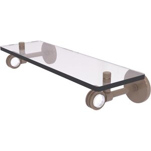 Allied Brass Clearview Collection 16 Inch Glass Shelf with Dotted Accents Shaded Beige 16 Allied Brass Clearview Collection 16 Inch Glass Shelf with Dotted Accents Shaded Beige 16