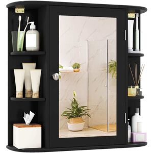 Costway Multipurpose Wall Surface Bathroom Storage Medicine Cabinet Black See Description Costway Multipurpose Wall Surface Bathroom Storage Medicine Cabinet Black See Description