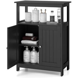 Costway Bathroom Floor Cabinet Freestanding Storage Organizer with 2 - See Details Black See Details Costway Bathroom Floor Cabinet Freestanding Storage Organizer with 2 - See Details Black See Details