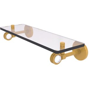 Allied Brass Clearview Collection 16 Inch Glass Shelf with Dotted Accents Spanish Gold 16 Allied Brass Clearview Collection 16 Inch Glass Shelf with Dotted Accents Spanish Gold 16