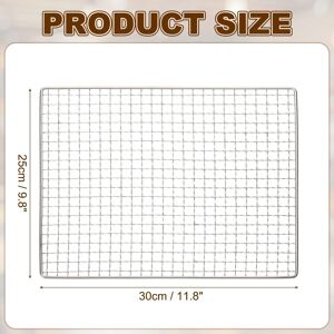 Unique Cooling Racks, Stainless Steel Barbecue BBQ Grill Net Mesh Rack Grate for Cooking - Silver 9.8 Unique Cooling Racks, Stainless Steel Barbecue BBQ Grill Net Mesh Rack Grate for Cooking - Silver 9.8