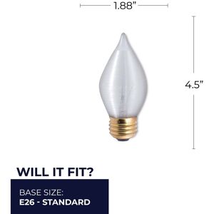 Bulbrite Spunlite Multi Pack of Dimmable Satin Incandescent Bulb C15 Medium (E26) Pack of (25) 40 Watt Bulbrite Spunlite Multi Pack of Dimmable Satin Incandescent Bulb C15 Medium (E26) Pack of (25) 40 Watt