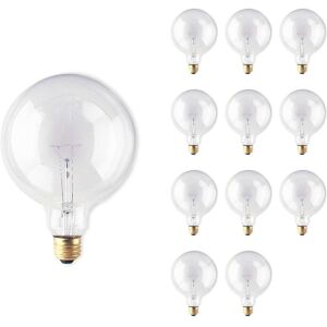 Bulbrite Multi Pack of Dimmable Clear Globe Incandescent Bulb G40 Medium (E26) Pack of (12) 60 Watt Bulbrite Multi Pack of Dimmable Clear Globe Incandescent Bulb G40 Medium (E26) Pack of (12) 60 Watt