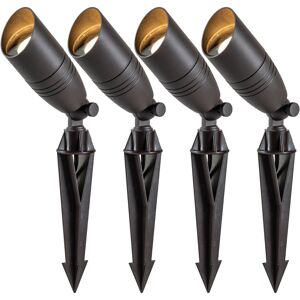 C Cattleya Dark Bronze Outdoor Landscape Spot Light Path Light (Bulb included) - Dark Bronze Warm White 2700K - 3000K 4-Pack C Cattleya Dark Bronze Outdoor Landscape Spot Light Path Light (Bulb included) - Dark Bronze Warm White 2700K - 3000K 4-Pack