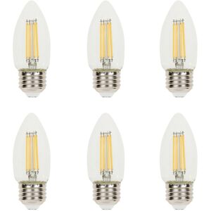 Westinghouse Lighting 4.5 Watt (60 Watt Equivalent) Clear B11 Dimmable Filament LED Light Bulb, Medium Base, 6 Pack - 6-Pack Clear 6-Pack Westinghouse Lighting 4.5 Watt (60 Watt Equivalent) Clear B11 Dimmable Filament LED Light Bulb, Medium Base, 6 Pack - 6-Pack Clear 6-Pack
