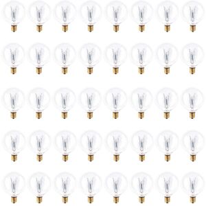 Bulbrite Multi Pack of Dimmable Clear Globe Incandescent Bulb G16.5 Candelabra (E12) Pack of (25) 15 Watt Bulbrite Multi Pack of Dimmable Clear Globe Incandescent Bulb G16.5 Candelabra (E12) Pack of (25) 15 Watt