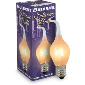 Bulbrite Silicone & Flicker Pack of (25) 6 Watt Dimmable Silicone S6 Candelabra (E12) Incandescent Bulb - 6 Watt 6 Watt Bulbrite Silicone & Flicker Pack of (25) 6 Watt Dimmable Silicone S6 Candelabra (E12) Incandescent Bulb - 6 Watt 6 Watt