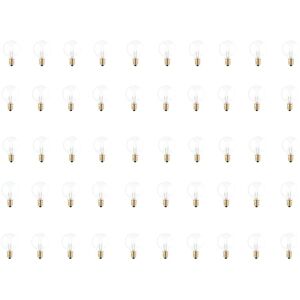 Bulbrite 40 Watt Incandescent G12 Globe Bulb, Clear Dimmable Candelabra Screw Base (E12) Warm White Light Bulb (Pack of 50) Warm White Light 2.38 In. H Bulbrite 40 Watt Incandescent G12 Globe Bulb, Clear Dimmable Candelabra Screw Base (E12) Warm White Light Bulb (Pack of 50) Warm White Light 2.38 In. H
