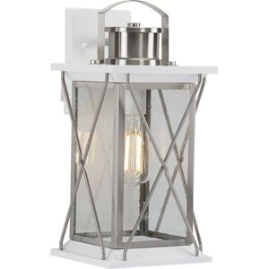 Progress Lighting Barlowe Collection Stainless Steel One-Light Medium Wall Lantern - 17.130 Silver 17.130 Progress Lighting Barlowe Collection Stainless Steel One-Light Medium Wall Lantern - 17.130 Silver 17.130