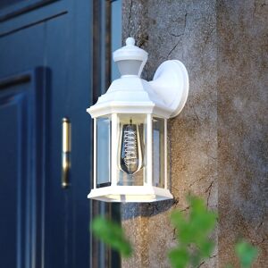 Vaxcel Auburn Aluminum 6.25-in. W 1 Light Motion Sensor Dusk to Dawn Outdoor Wall Lantern Clear Glass Textured White 6.25-in W x 12-in H x 6.5-in D Vaxcel Auburn Aluminum 6.25-in. W 1 Light Motion Sensor Dusk to Dawn Outdoor Wall Lantern Clear Glass Textured White 6.25-in W x 12-in H x 6.5-in D