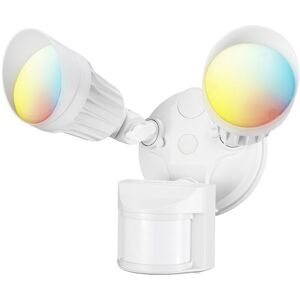 3CCT 2-Head LED Security Floodlight, Motion Sensor & Dusk-to-Dawn, Adjustable Heads White See Description 3CCT 2-Head LED Security Floodlight, Motion Sensor & Dusk-to-Dawn, Adjustable Heads White See Description