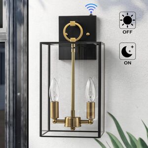 C Cattleya 14.5in Dusk to Dawn Dark Bronze Copper Outdoor Wall Lantern Sconce - Dark-Bronze Dark-Bronze 7 to 12 Inches C Cattleya 14.5in Dusk to Dawn Dark Bronze Copper Outdoor Wall Lantern Sconce - Dark-Bronze Dark-Bronze 7 to 12 Inches