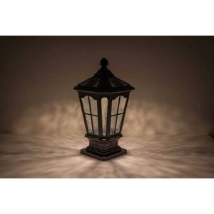 Kodotan sofa Garden Post Light Black Aluminum Outdoor Column Light, Retro Pillar Lantern European Table Lamp Post Light Post Light. Black 9.0 In. W X 16.0 In. H X 12.0 In. D Kodotan sofa Garden Post Light Black Aluminum Outdoor Column Light, Retro Pillar Lantern European Table Lamp Post Light Post Light. Black 9.0 In. W X 16.0 In. H X 12.0 In. D