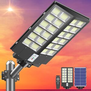 JAZAVA Solar Street Light 450000LM LED Solar Flood Lights Outdoor with Remote Control - 4200W Black 1-Pack JAZAVA Solar Street Light 450000LM LED Solar Flood Lights Outdoor with Remote Control - 4200W Black 1-Pack