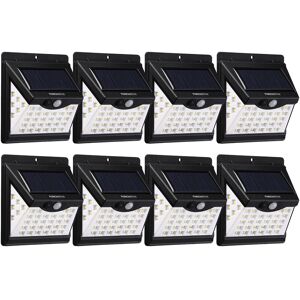 8-Pack LED Solar Wall Light Dusk to Dawn with Motion Sensor 6500K 4.37 In. W X 4.88 In. H X 2.2 In. D 8-Pack LED Solar Wall Light Dusk to Dawn with Motion Sensor 6500K 4.37 In. W X 4.88 In. H X 2.2 In. D