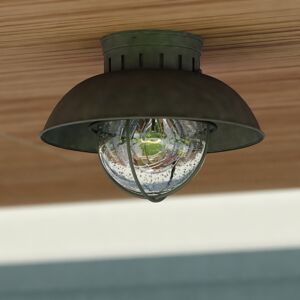 Vaxcel Lighting Harwich Gray Coastal Barn Dome Outdoor Flush Mount Ceiling Light Clear Glass - 10-in W x 7.75-in H x 10-in D Textured Gray 10-in W x 7.75-in H x 10-in D Vaxcel Lighting Harwich Gray Coastal Barn Dome Outdoor Flush Mount Ceiling Light Clear Glass - 10-in W x 7.75-in H x 10-in D Textured Gray 10-in W x 7.75-in H x 10-in D