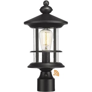 JAZAVA Dusk to Dawn Outdoor Post Light, Outdoor Lighting - 8 Black 8 JAZAVA Dusk to Dawn Outdoor Post Light, Outdoor Lighting - 8 Black 8