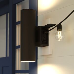 VAXCEL Chiasso Black Dusk to Dawn Sensor Outdoor Wall Sconce, Rust-Resistant Aluminum Metal Shade Textured Black 5-in W x 13.25-in H x 6.75-in D VAXCEL Chiasso Black Dusk to Dawn Sensor Outdoor Wall Sconce, Rust-Resistant Aluminum Metal Shade Textured Black 5-in W x 13.25-in H x 6.75-in D